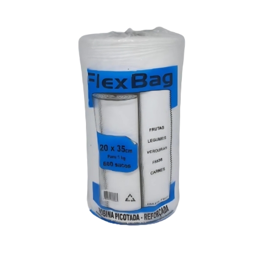 Bobina Reforçado Flex Bag 20x35 – por kg