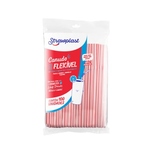 Canudo Flexível Strawplast