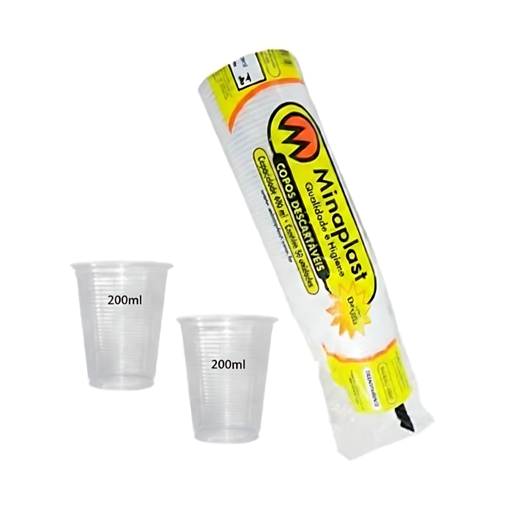 COPO TRANSP MINAPLAST 200ML