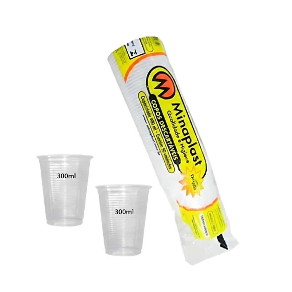 COPO TRANSP MINAPLAST 300ML