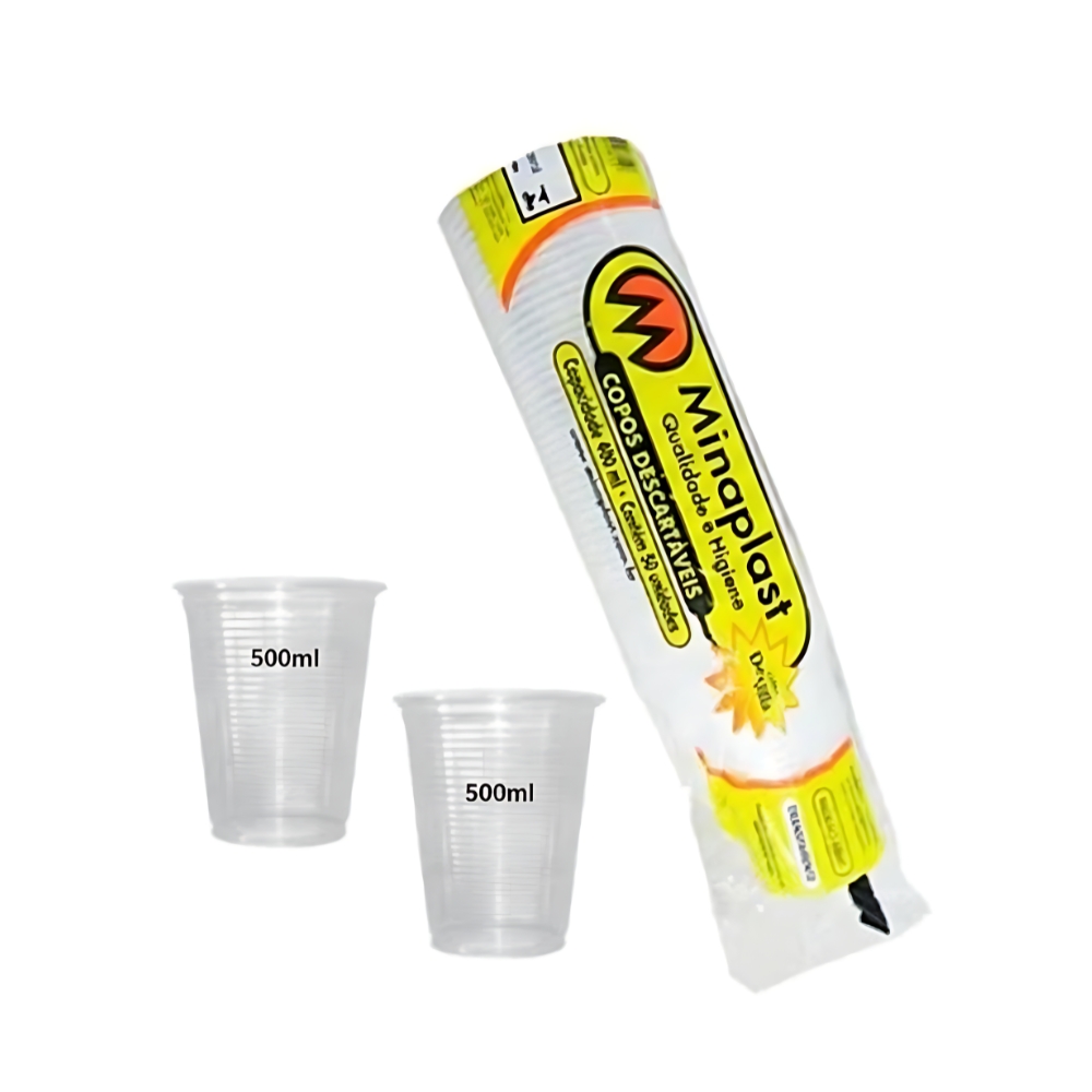 COPO TRANSP MINAPLAST 500ML