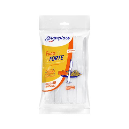 Faca Reforçada Strawplast – 50 unidades