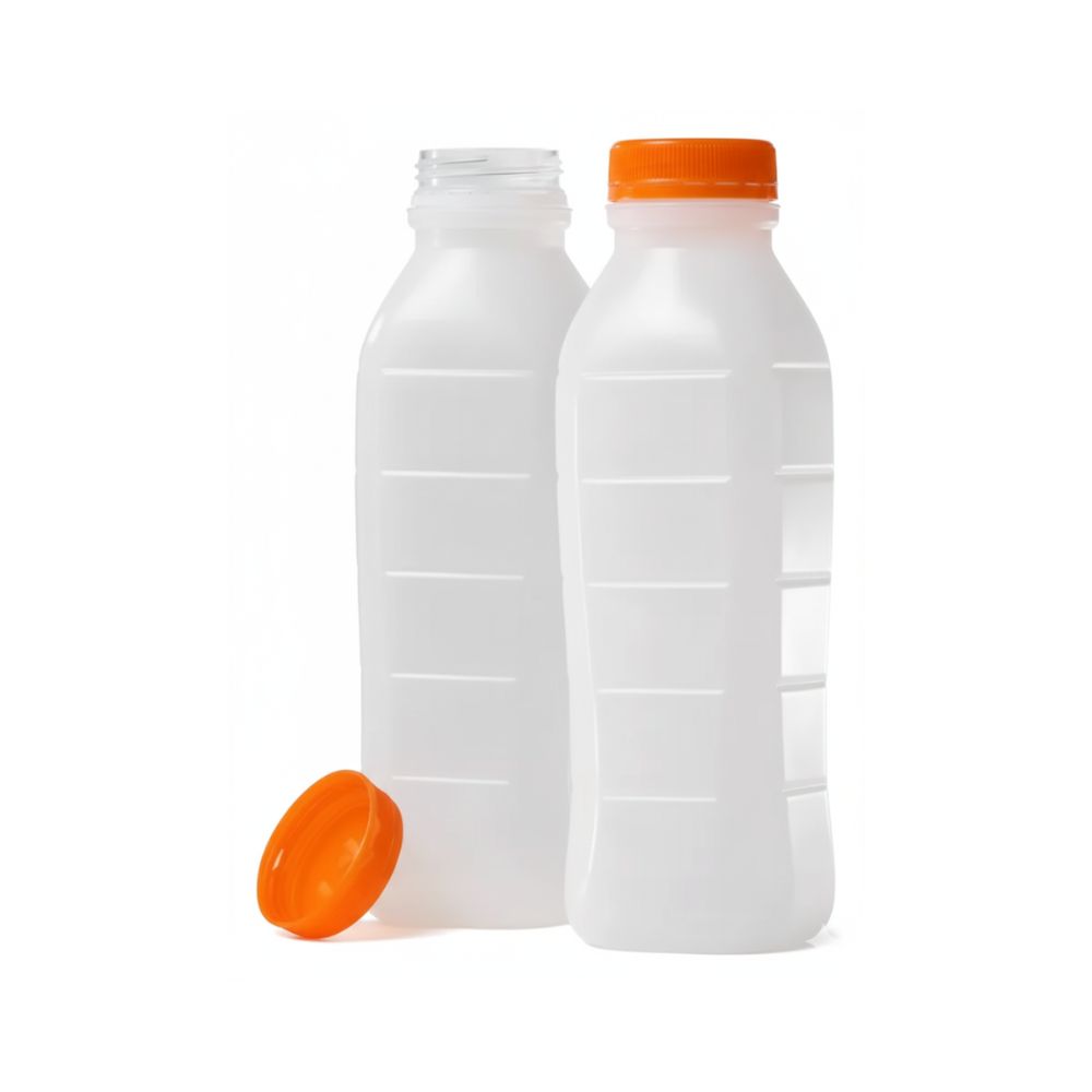 GARRAFA 1 LITRO QUADRADA ROSCA (50UN)