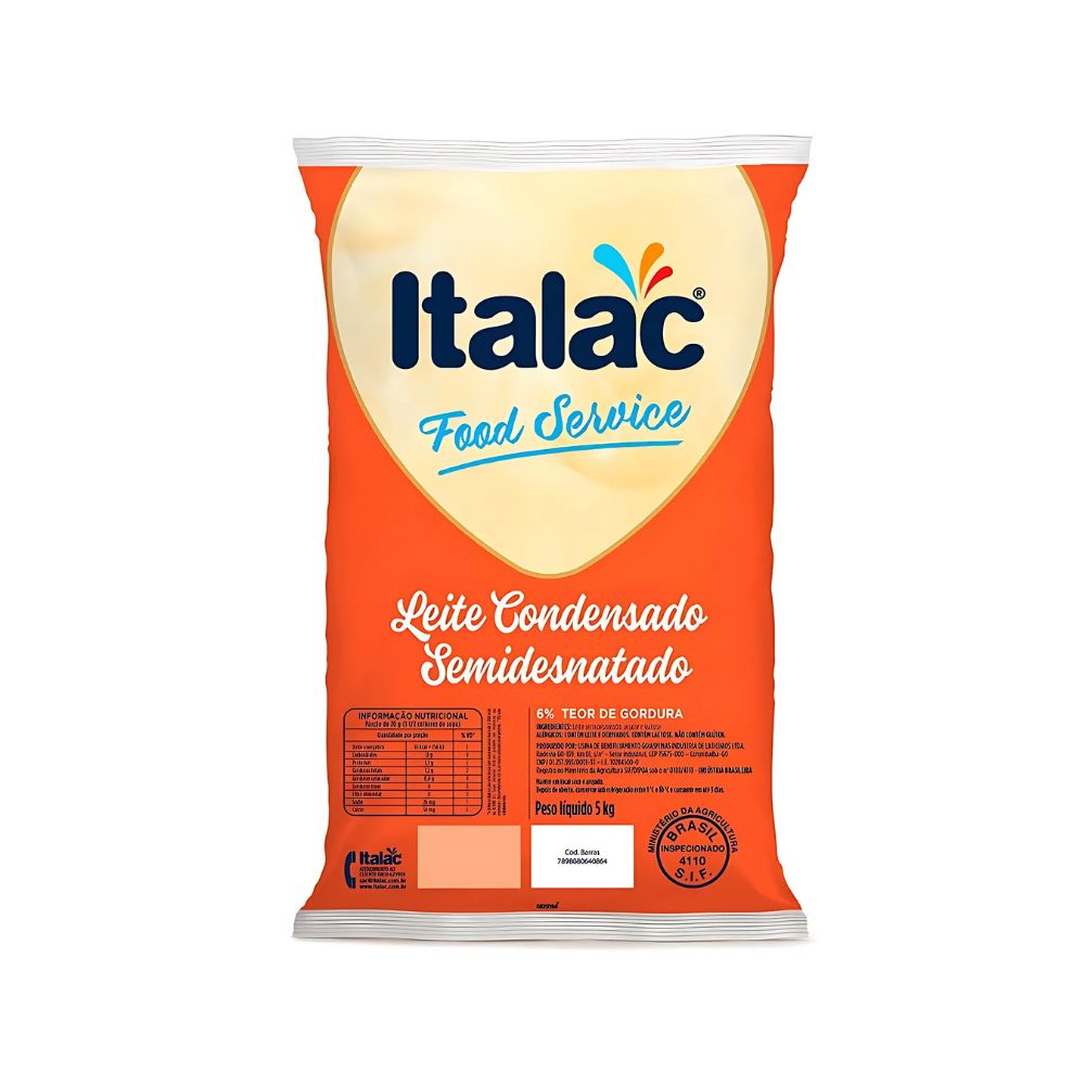 LEITE CONDENSADO BAG ITALAC 5KG