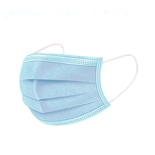 Máscara Tripla Camada – Azul, pacote com 50 unidades