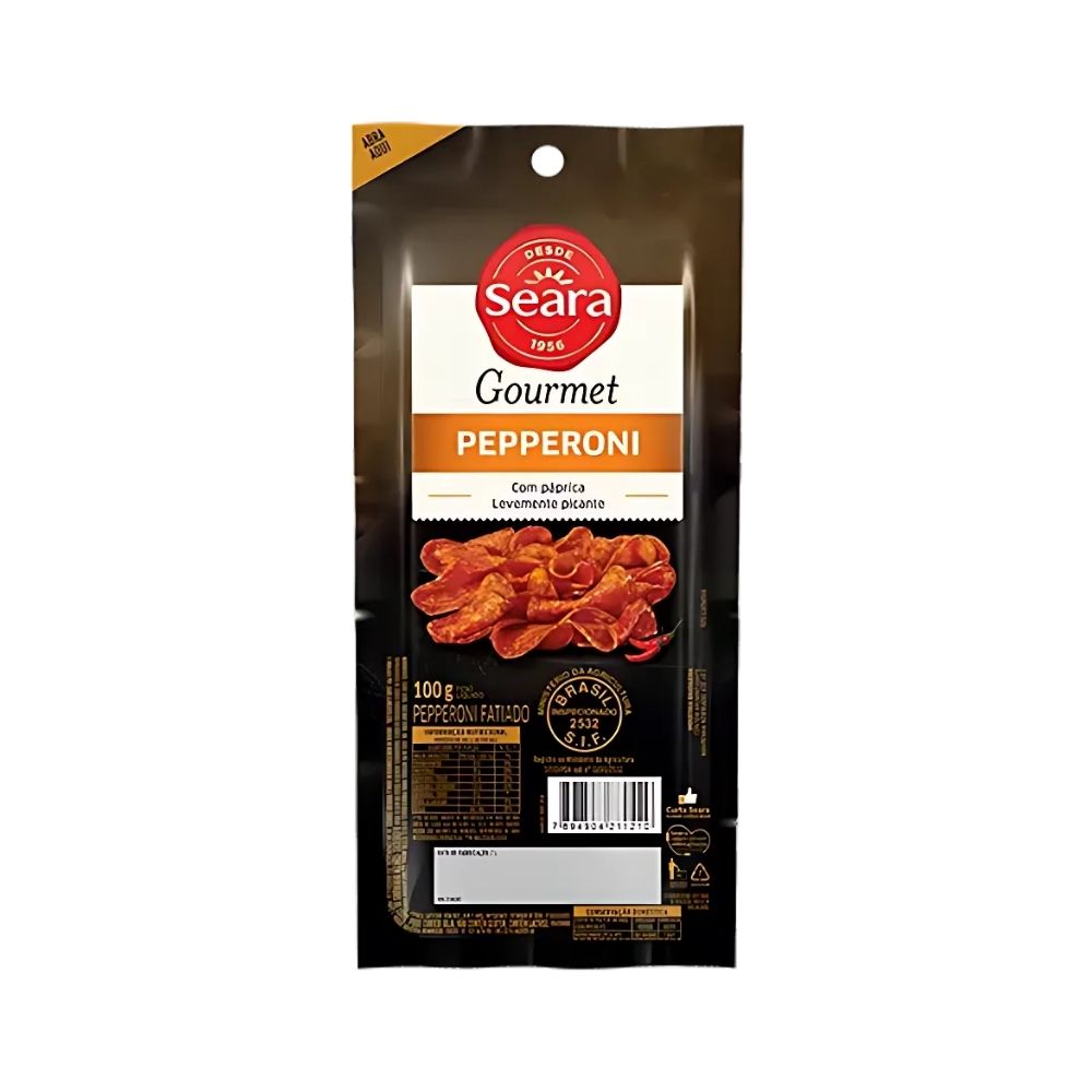 PEPPERONI FATIADO PACOTE 100GR