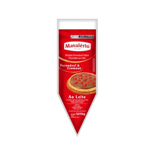 RECHEIO FORNEAVEL MAVALERIO SABOR CHOCOLATE AO LEITE 1,01KG