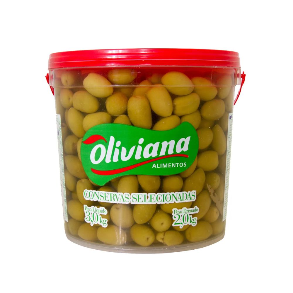 AZEITONA VERDE COM CAROÇO OLIVIANA KG