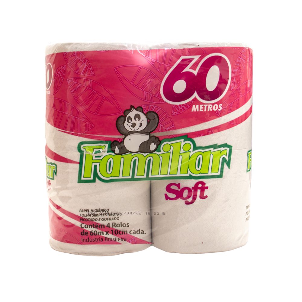 PAPEL HIGIENICO FAMILIAR SOFT 60 MTS