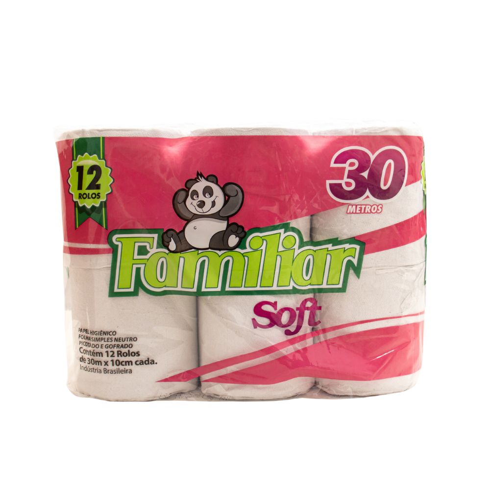 PAPEL HIGIÊNICO SOFT 30MTS C12 UND