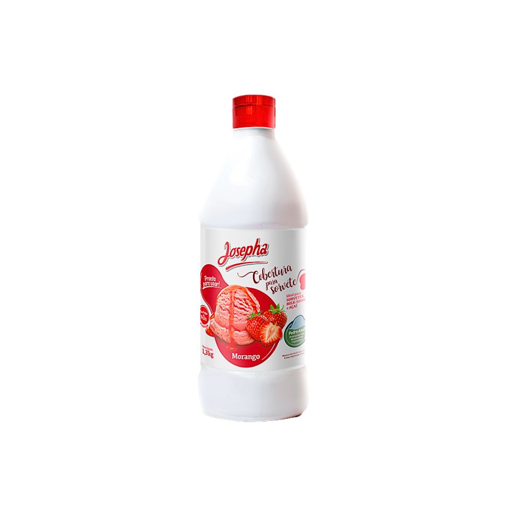 COBERTURA PARA SORVETE MORANGO JOSEPHA 1,3KG