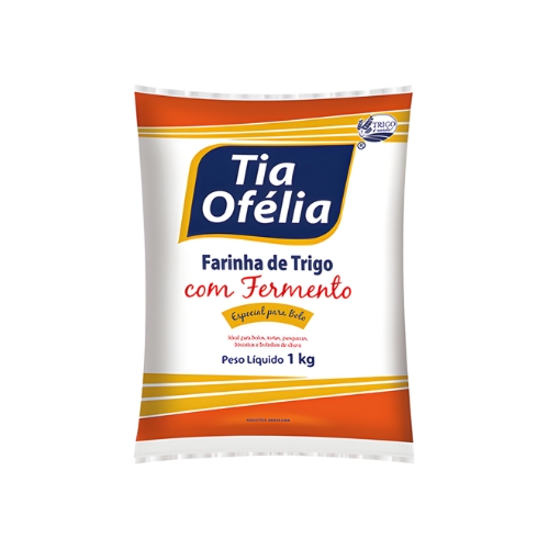 TRIGO COM FERMENTO 1KG - TIA OFELIA